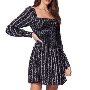 Paige Palmetto Mini Long Sleeve Floral Dress - No Size Tag